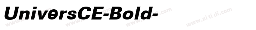 UniversCE-Bold字体转换