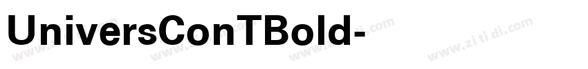 UniversConTBold字体转换