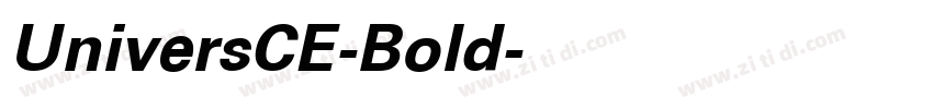 UniversCE-Bold字体转换
