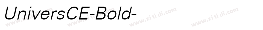 UniversCE-Bold字体转换