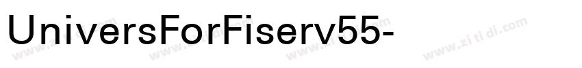 UniversForFiserv55字体转换