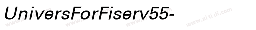 UniversForFiserv55字体转换