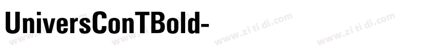 UniversConTBold字体转换