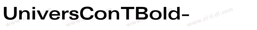 UniversConTBold字体转换