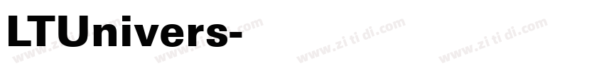 LTUnivers字体转换