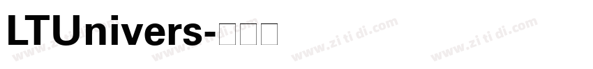 LTUnivers字体转换
