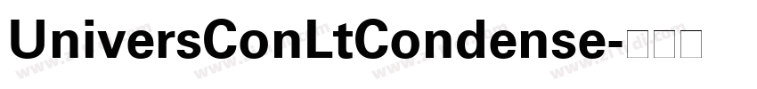 UniversConLtCondense字体转换