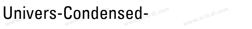 Univers-Condensed字体转换