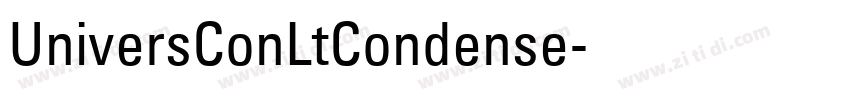 UniversConLtCondense字体转换