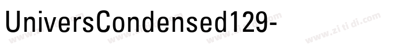 UniversCondensed129字体转换