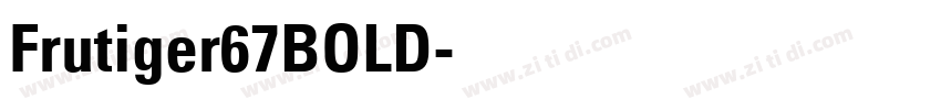 Frutiger67BOLD字体转换
