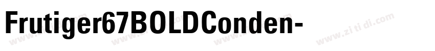 Frutiger67BOLDConden字体转换