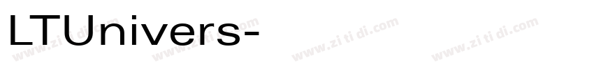 LTUnivers字体转换