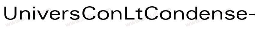 UniversConLtCondense字体转换