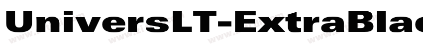 UniversLT-ExtraBlack字体转换