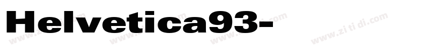 Helvetica93字体转换
