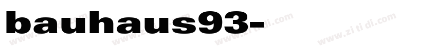 bauhaus93字体转换