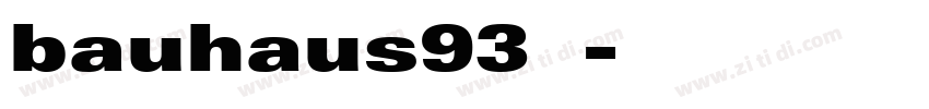 bauhaus93字体字体转换