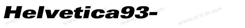 Helvetica93字体转换