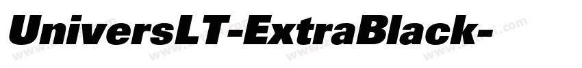 UniversLT-ExtraBlack字体转换