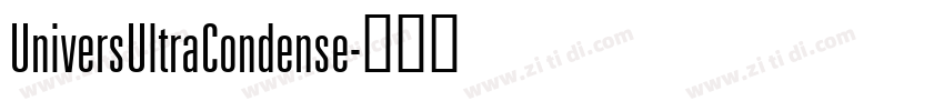 UniversUltraCondense字体转换