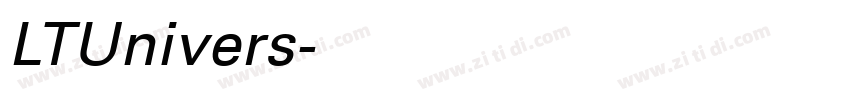 LTUnivers字体转换