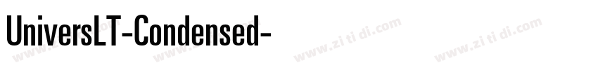 UniversLT-Condensed字体转换