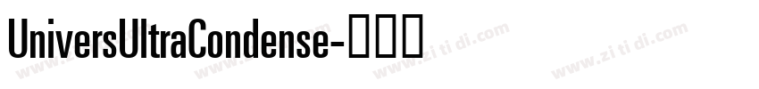 UniversUltraCondense字体转换