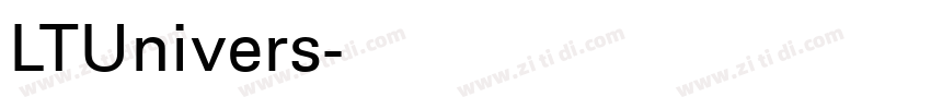 LTUnivers字体转换