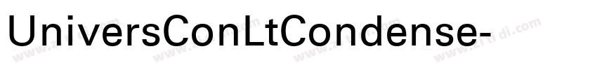 UniversConLtCondense字体转换