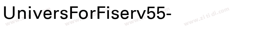 UniversForFiserv55字体转换