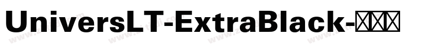 UniversLT-ExtraBlack字体转换