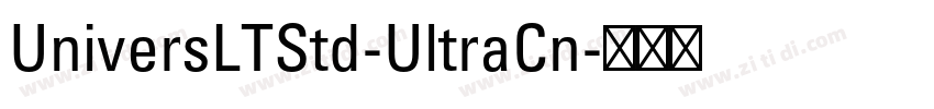 UniversLTStd-UltraCn字体转换