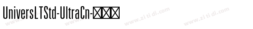 UniversLTStd-UltraCn字体转换