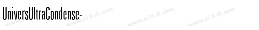 UniversUltraCondense字体转换