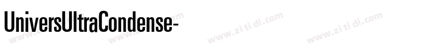 UniversUltraCondense字体转换
