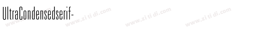 UltraCondensedserif字体转换