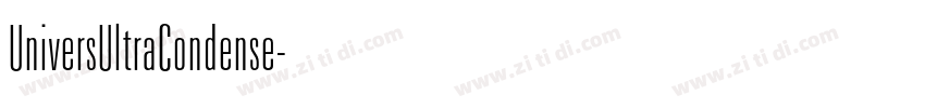 UniversUltraCondense字体转换
