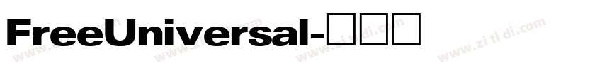 FreeUniversal字体转换