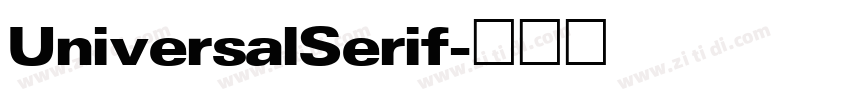 UniversalSerif字体转换