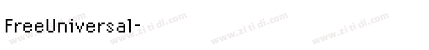 FreeUniversal字体转换