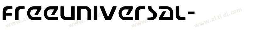 FreeUniversal字体转换