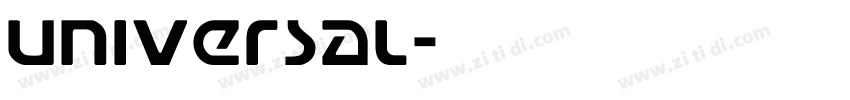 Universal字体转换