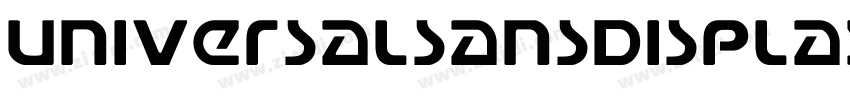 UniversalSansDisplay字体转换
