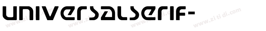 UniversalSerif字体转换