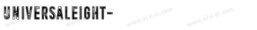 UniversalEight字体转换