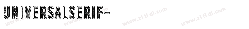 UniversalSerif字体转换