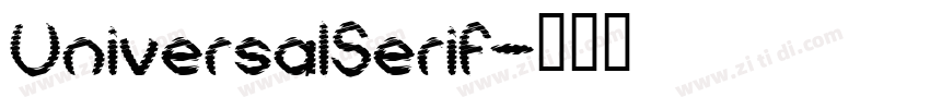 UniversalSerif字体转换