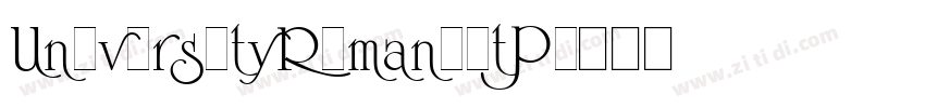UniversityRomanLetP字体转换