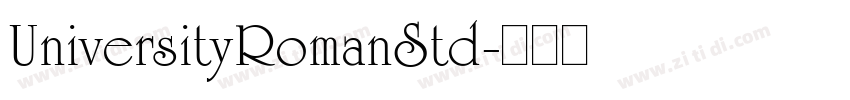 UniversityRomanStd字体转换